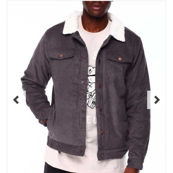 Brooklyn Cloth Other - Brooklyn Cloth Mens Sherpa Lined Corduroy Trucker Jacket in Olive SZ S N…